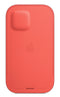 Apple iPhone 12 and 12 Pro Leather Sleeve with MagSafe - Pink Citrus