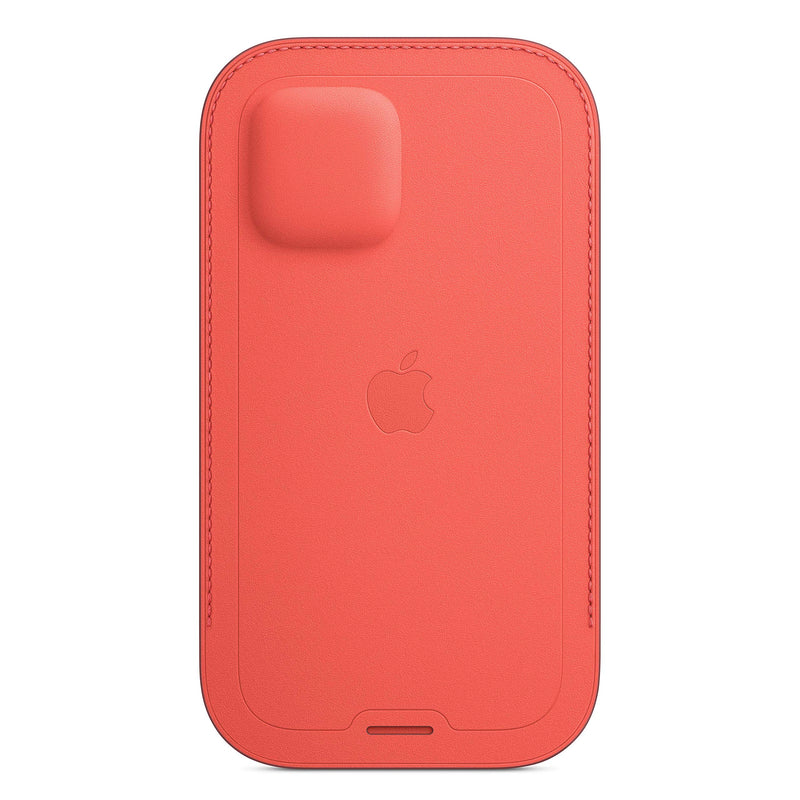 Apple iPhone 12 and 12 Pro Leather Sleeve with MagSafe - Pink Citrus