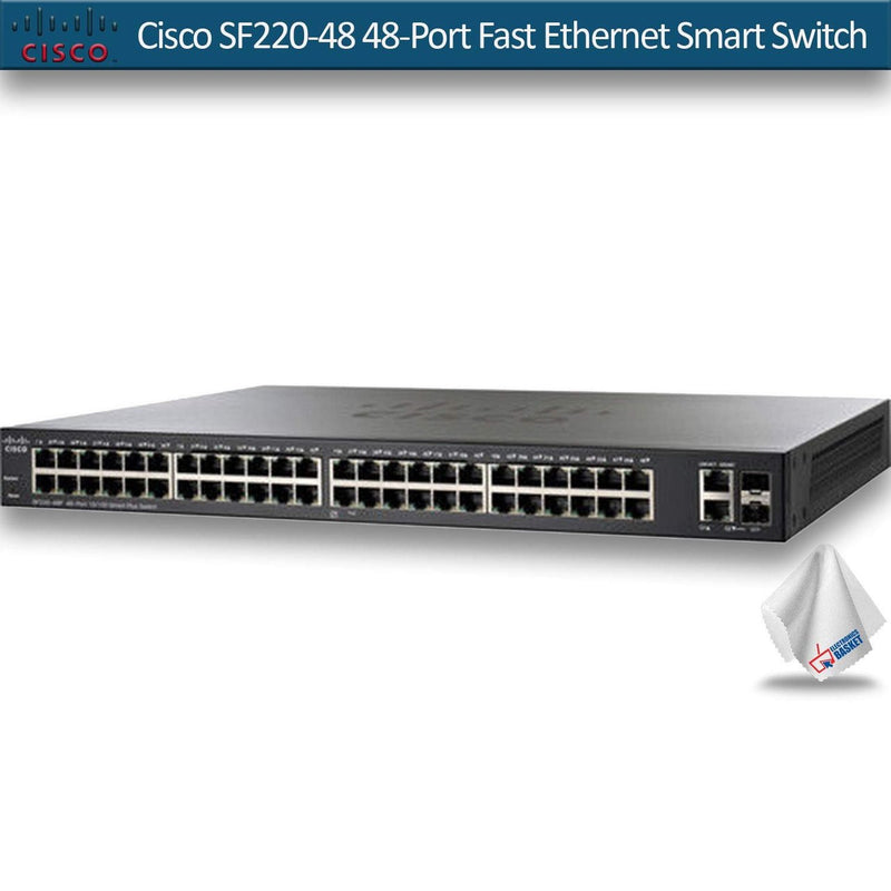 Cisco SF220-48 48-Port Fast Ethernet Smart Switch (SF220-48-K9-NA)