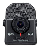 Zoom Q2n-4K Handy Video Recorder, 4K/30P Ultra High Definition Video, Compact Size, Stereo Microphones, Wide Angle Lens, for Recording Music, Video, YouTube Videos, Livestreaming