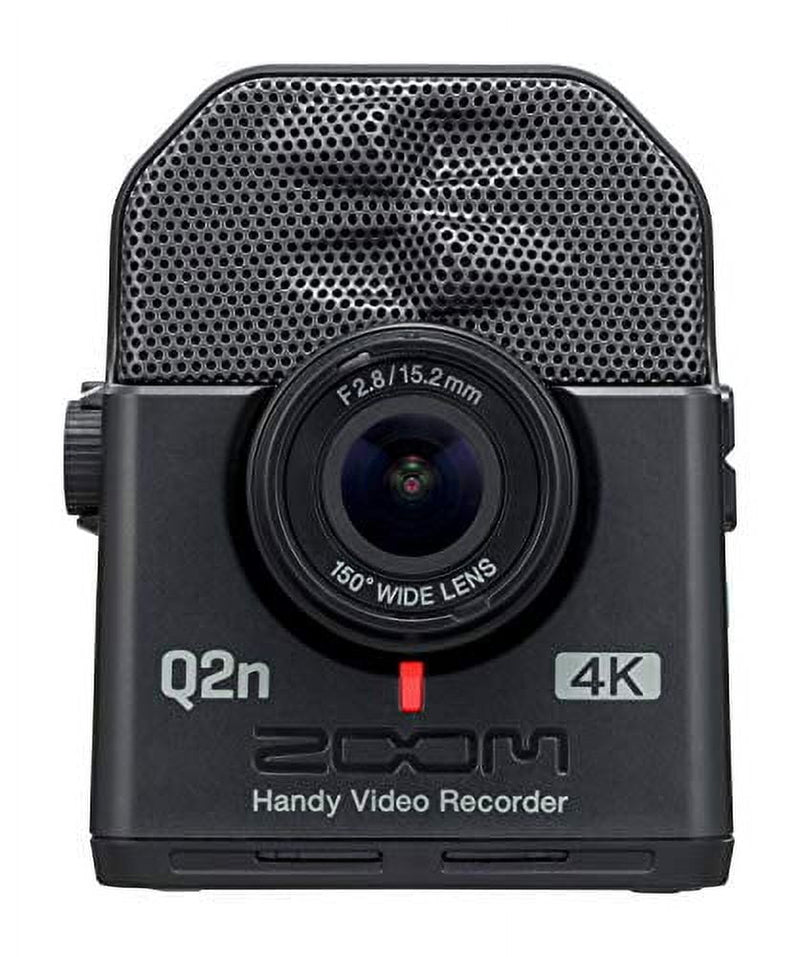 Zoom Q2n-4K Handy Video Recorder, 4K/30P Ultra High Definition Video, Compact Size, Stereo Microphones, Wide Angle Lens, for Recording Music, Video, YouTube Videos, Livestreaming