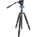 Sirui Aluminum VHD-2004 Photo/Video Tripod from Sirui consists of four-section padded legs and a rotating ball head