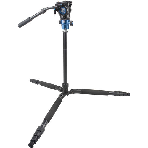 Sirui Aluminum VHD-2004 Photo/Video Tripod from Sirui consists of four-section padded legs and a rotating ball head