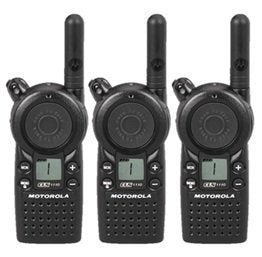 3 Pack of Motorola CLS1110 Two Way Radio Walkie Talkies (UHF)