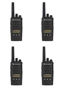 4 Pack of Motorola RMU2080d Business Two-Way Radio LED Display 2 Watts/8 Channels