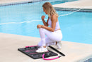 BodyBoss Home Gym 2.0 - Full Portable Gym Home Workout Package + 1 Set of Resistance Bands - Collapsible Resistance Bar, Handles - Full Body Workouts for Home, Travel or Outside (Pink)
