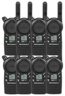8 Pack of Motorola CLS1110 Two Way Radio Walkie Talkies (UHF)