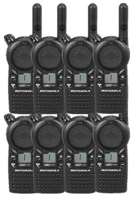 8 Pack of Motorola CLS1110 Two Way Radio Walkie Talkies (UHF)