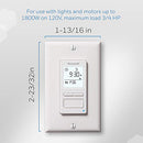 Honeywell Home RPLS740B1008 Econoswitch 7-Day Programmable Light Switch Timer, White