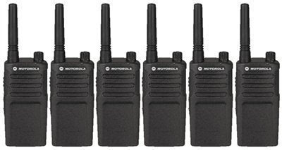 6 Pack of Motorola RMM2050 Two way Radio Walkie Talkies