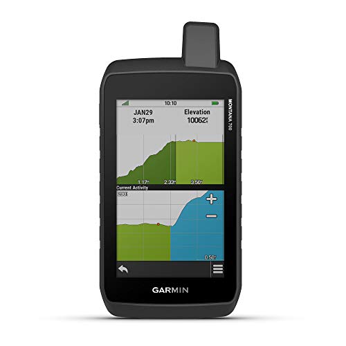 Garmin Montana 750i, Rugged GPS Handheld with Built-in inReach Satellite Technology and 8-megapixel Camera, Glove-Friendly 5" Color Touchsreen