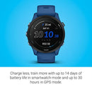 Garmin Forerunner® 255, GPS Running Smartwatch, Tidal Blue