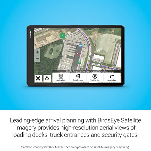 Garmin dēzl™ OTR1010, Extra-Large, Easy-to-Read 10” GPS Truck Navigator, Custom Truck Routing, High-Resolution Birdseye Satellite Imagery, Directory of Truck & Trailer Services