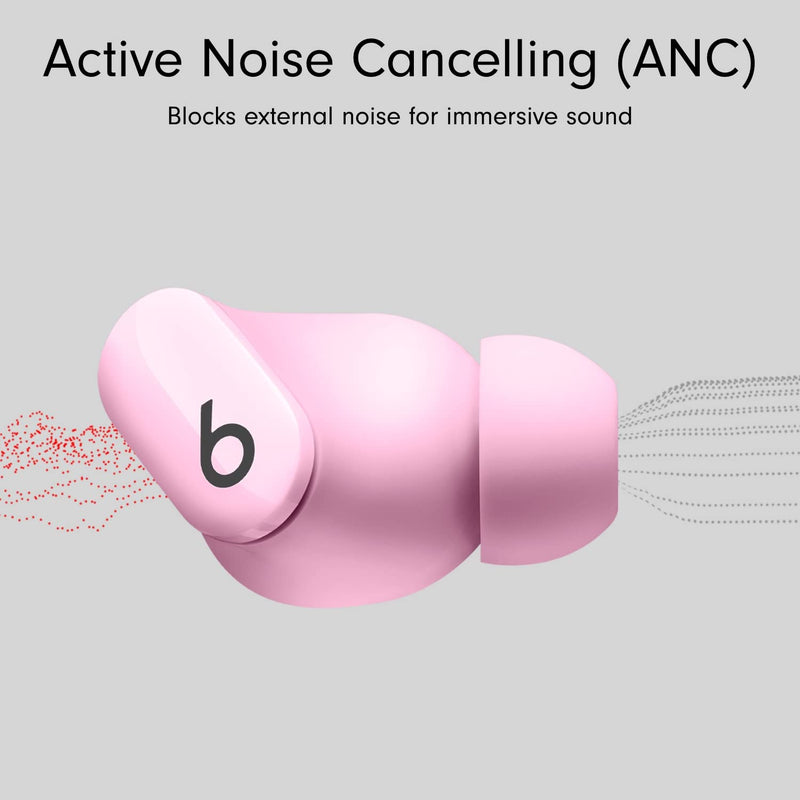Beats Studio Buds - True Wireless Noise Cancelling Earbuds - Compatible with Apple & Android, Built-in Microphone, IPX4 Rating, Sweat Resistant Earphones, Class 1 Bluetooth Headphones - Pink