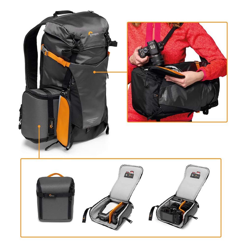 Lowepro PhotoSport BP 15L AW III Hiking Camera Backpack with Side Acc HHgregg Electronics