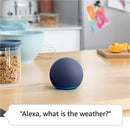 All-New Echo Dot (5th Gen, 2022 release) | Smart speaker with Alexa | Glacier White