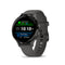 Garmin Venu 3S Slate Stainless Steel Bezel with 41mm Pebble Gray Case and Silicone Band