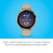 Garmin Venu 3S Soft Gold Stainless Steel Bezel with 41mm French Gray Case and Silicone Band
