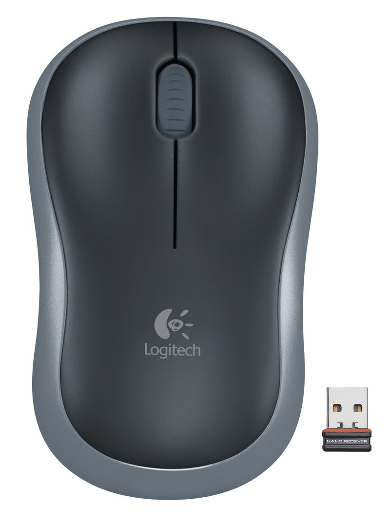 Logitech M185 Wireless Optical Mouse (Gray)
