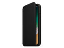 Apple iPhone X Leather Folio - Black