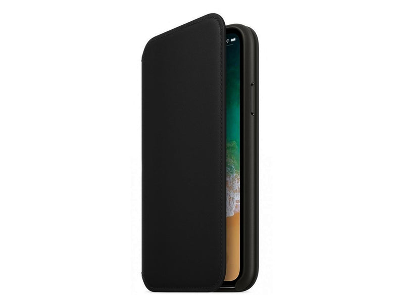 Apple iPhone X Leather Folio - Black