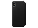 Apple iPhone X Leather Folio - Black