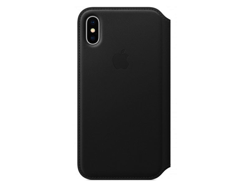 Apple iPhone X Leather Folio - Black