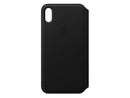 Apple iPhone XS Max Leather Folio Case - Black