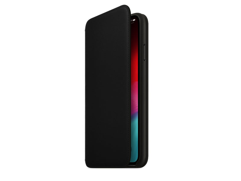 Apple iPhone XS Max Leather Folio Case - Black