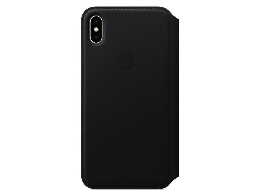 Apple iPhone XS Max Leather Folio Case - Black – HHgregg Electronics
