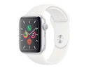 Apple Watch Series 5 (GPS, 44mm) - Silver Aluminum Case with White Sport Band