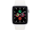 Apple Watch Series 5 (GPS, 44mm) - Silver Aluminum Case with White Sport Band