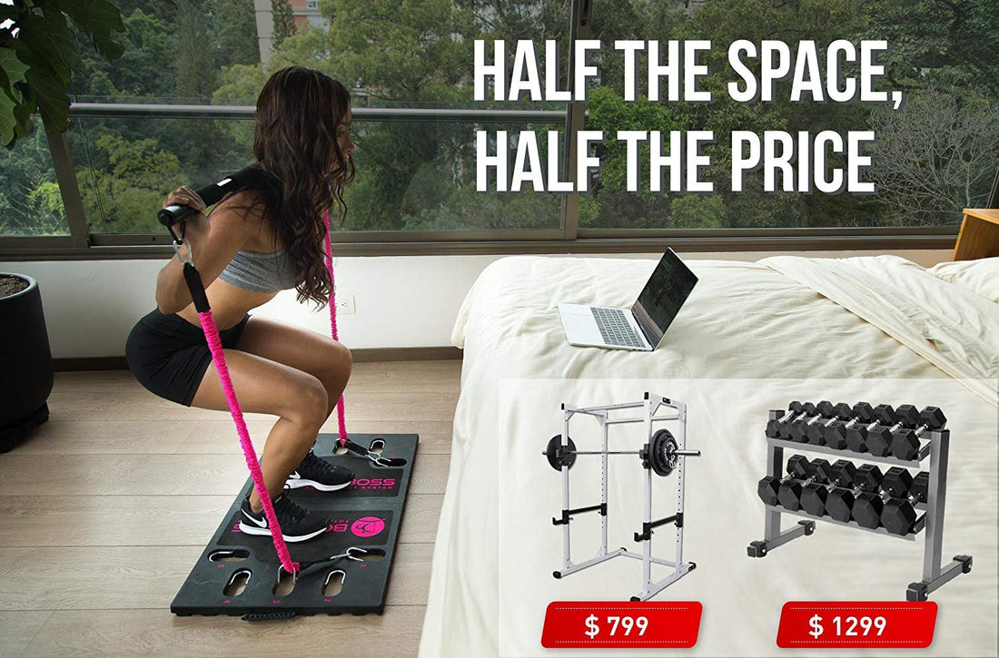 BodyBoss Home Gym 2.0 - Full Portable Gym Home Workout Package + 1