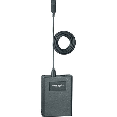 Audio-Technica PRO 70 Cardioid Lavalier/Instrument Microphone With Extended 1 Year Warranty.