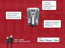 Shure MV51 Digital Large-Diaphragm Condenser Microphone + USB & Lightning Cable - Used