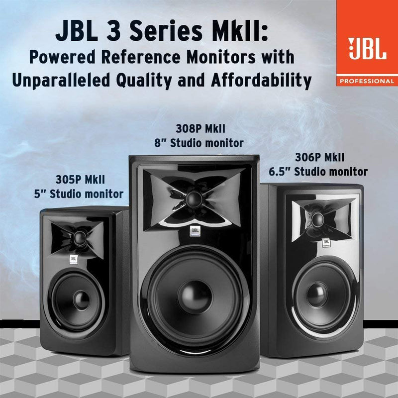 JBL Professional 305P MkII 5" 2-Way Powered Studio Monitor (new model) - 305PMKII