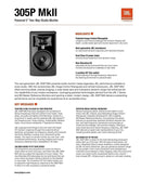 JBL Professional 305P MkII 5" 2-Way Powered Studio Monitor (new model) - 305PMKII