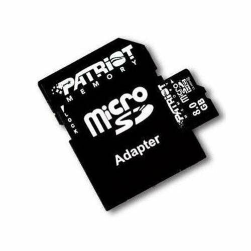 Patriot 8 GB Class 10 MicroSDHC Flash Memory Card PSF8GMCSDHC10