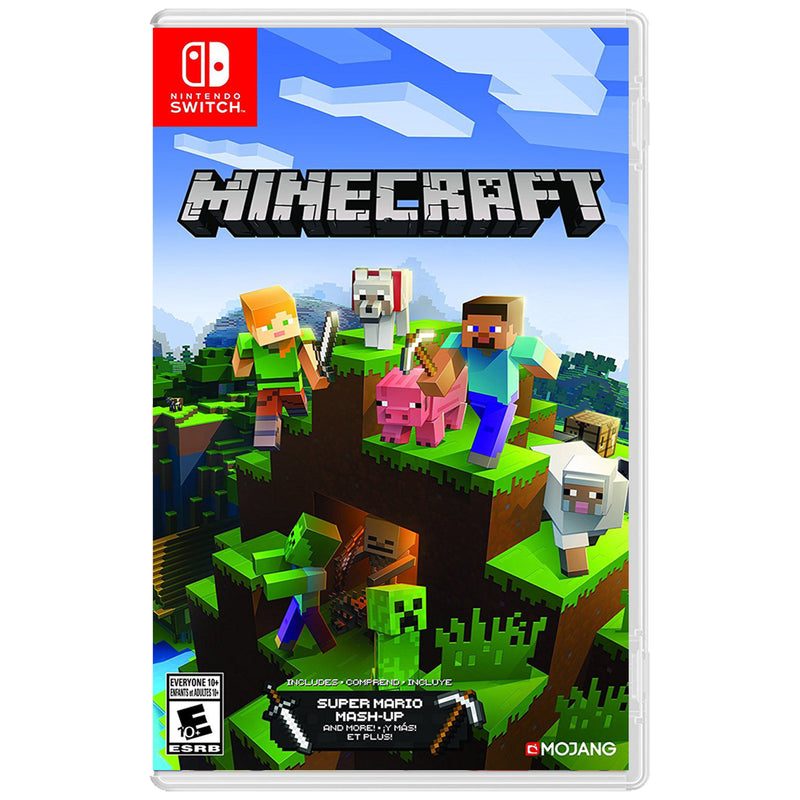 Nintendo Switch Luigi's Mansion 3 Bundle with Minecraft and Cleaning Cloth