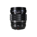 OM SYSTEM M.ZUIKO Digital ED 45mm F1.2 PRO Lens, Fast Fixed Focal Length, Compatible with All MFT Cameras (OM SYSTEM/Olympus OM-D & Pen Models, Panasonic G Series), Black