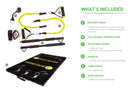 BodyBoss Home Gym 2.0 - Full Portable Gym Home Workout Package - Yellow