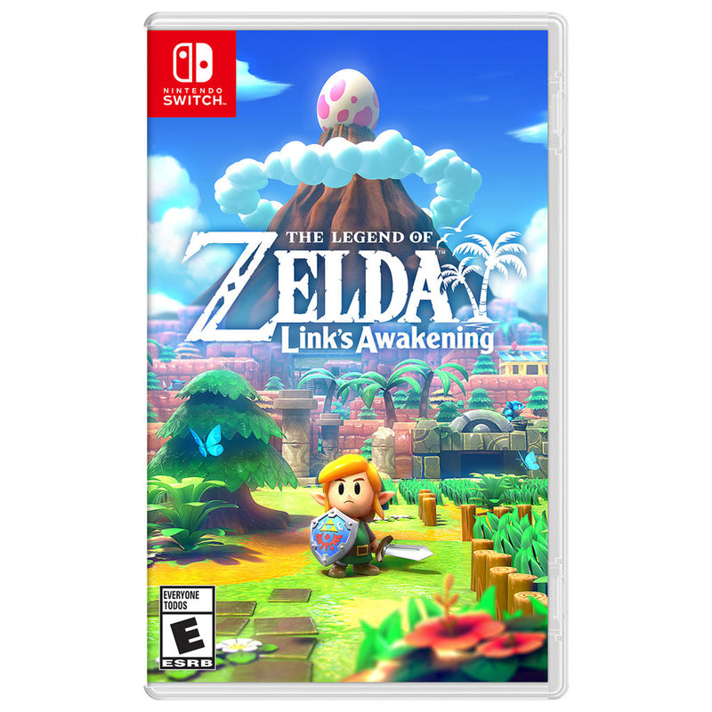 Nintendo Switch Lite (Coral) Bundle with Cleaning Cloth and The Legend of Zelda: Links Awakening
