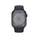 Apple Watch Series 8 [GPS + Cellular 41mm] Smart Watch w/ Midnight Aluminum Case with Midnight Sport Band - S/M.