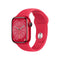 Apple Watch Series 8 [GPS 41mm] Smart Watch w/ (Product) RED Aluminum Case with (Product) RED Sport Band - M/L.