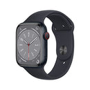 Apple Watch Series 8 [GPS + Cellular 45mm] Smart Watch w/ Midnight Aluminum Case with Midnight Sport Band - S/M.