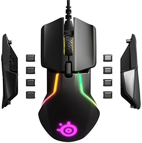 SteelSeries Rival 600 Gaming Mouse - 12,000 CPI TrueMove3Plus Dual Optical Sensor - 0.5 Lift-off Distance - Weight System - RGB Lighting