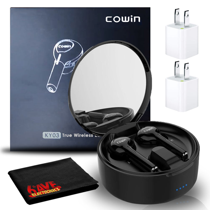 COWIN KY03 True Wireless Earbuds Sport Free Earphones with Two USB Adapters