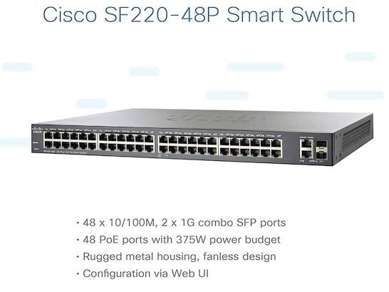 Cisco 48 Port Smart Plus Switch - SF22048K9NA