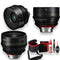 Canon 24mm Sumire Prime T1.5 (PL Mount, Feet) With Deluxe Lens Case + 6AVE Care and Cleaning Kit - Professional Lens Bundle