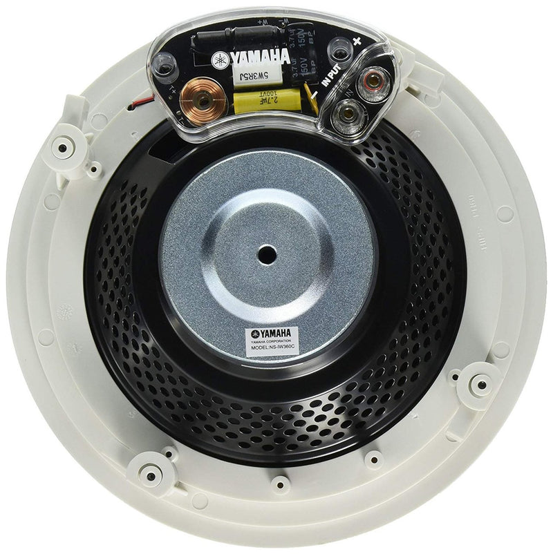 Yamaha NSIW360C 2-Way In-Ceiling Speaker System, White (2 Speakers)